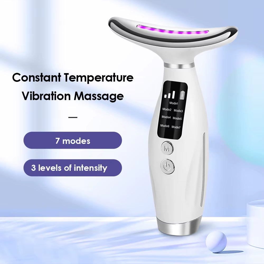 Neck Facial Lifting Device LED Light Skin Tightening anti Wrinkle Face Massager Double Chin Remover Skin Care Beauty Tool