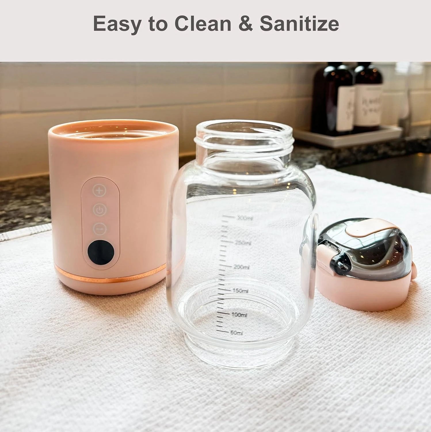 Portable Electric Baby Bottle Warmers USB Charge 37-55℃ Adjustable Rapid Heating Milk Water Wireless Baby Bottle Heater Travel