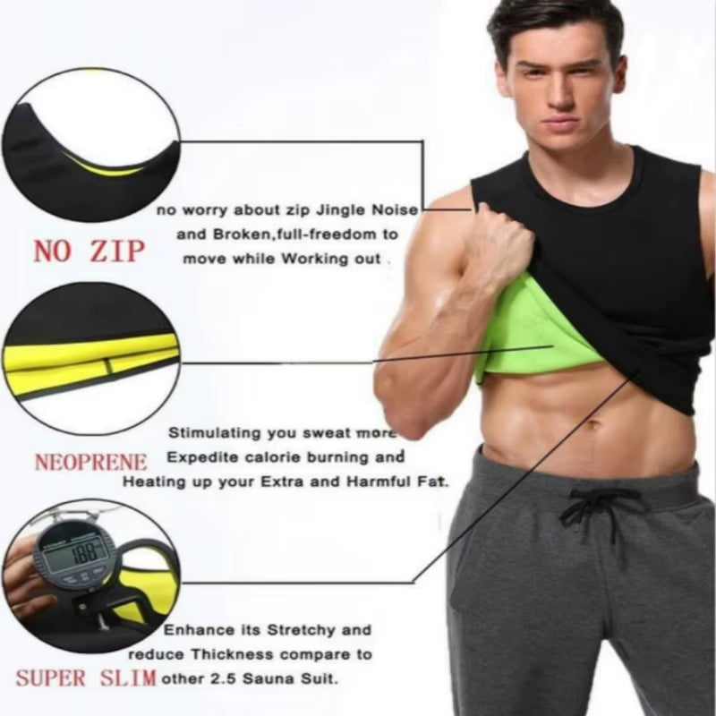 Men'S Slimming Body Shaper Modeling Vest Belt Belly Men Reducing Shaperwear Fat Burning Loss Weight Waist Trainer Sweat Corset
