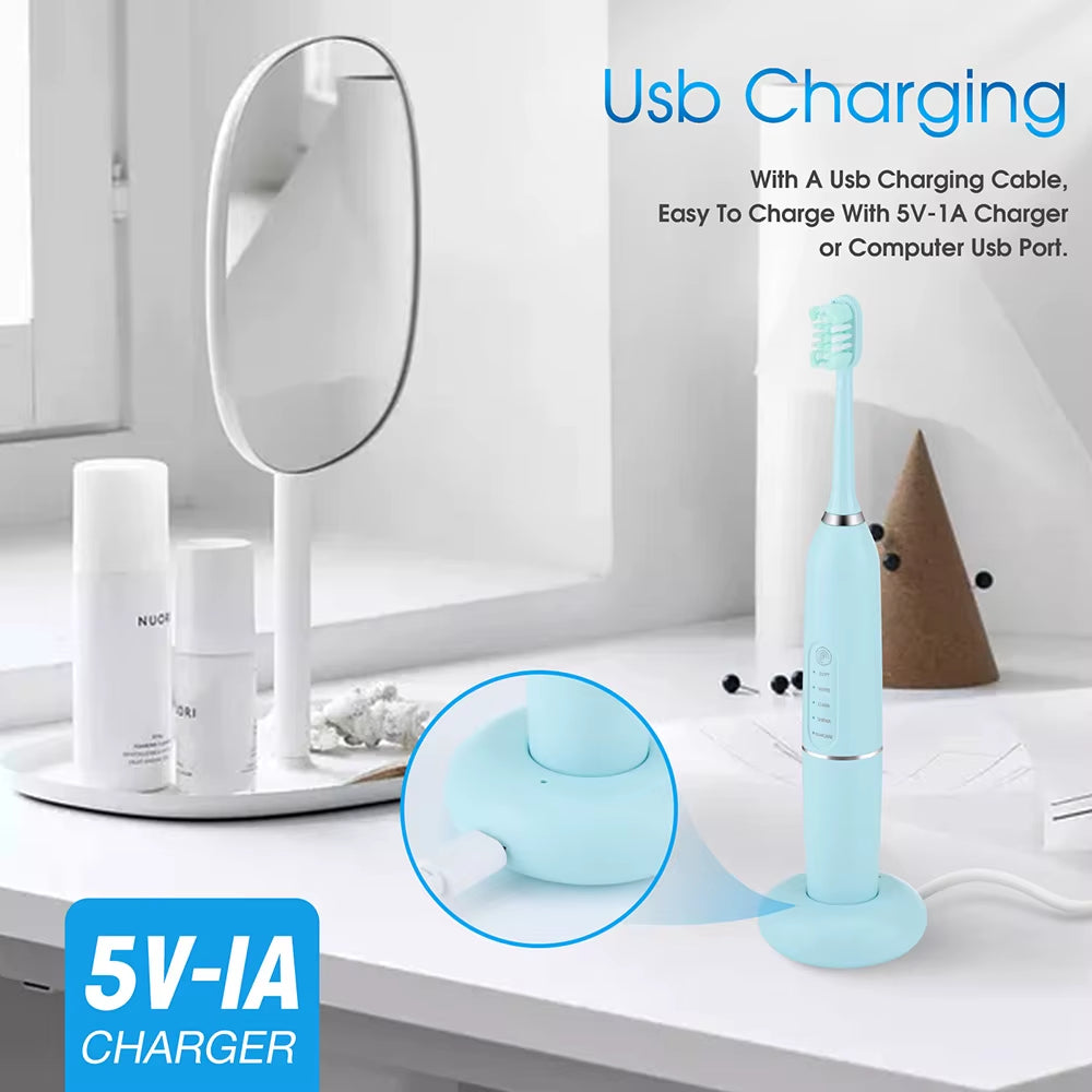 Electric Toothbrush Houseehold Whitening IPX7 Waterproof Toothbrushes Automatic Tooth Brush Dental Calculus Remover Dental
