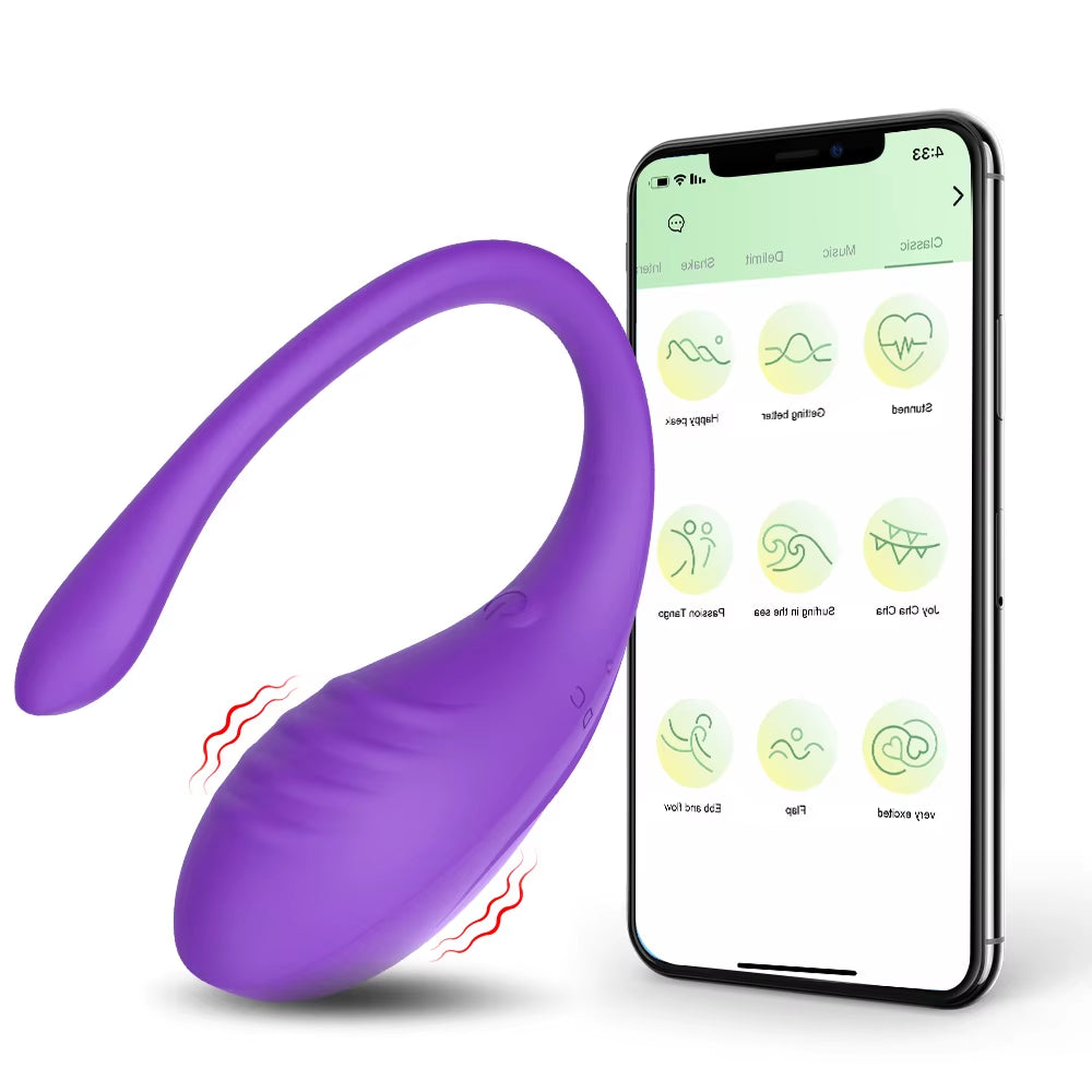 Upgraded APP Control Vibrator 9 Powerful Vibrating Vaginal Ball Wearable Stimulator Erotic Egg Adult Sex Toys for Women Pleasure