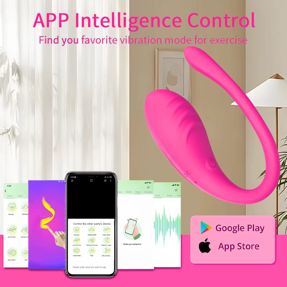 Upgraded APP Control Vibrator 9 Powerful Vibrating Vaginal Ball Wearable Stimulator Erotic Egg Adult Sex Toys for Women Pleasure