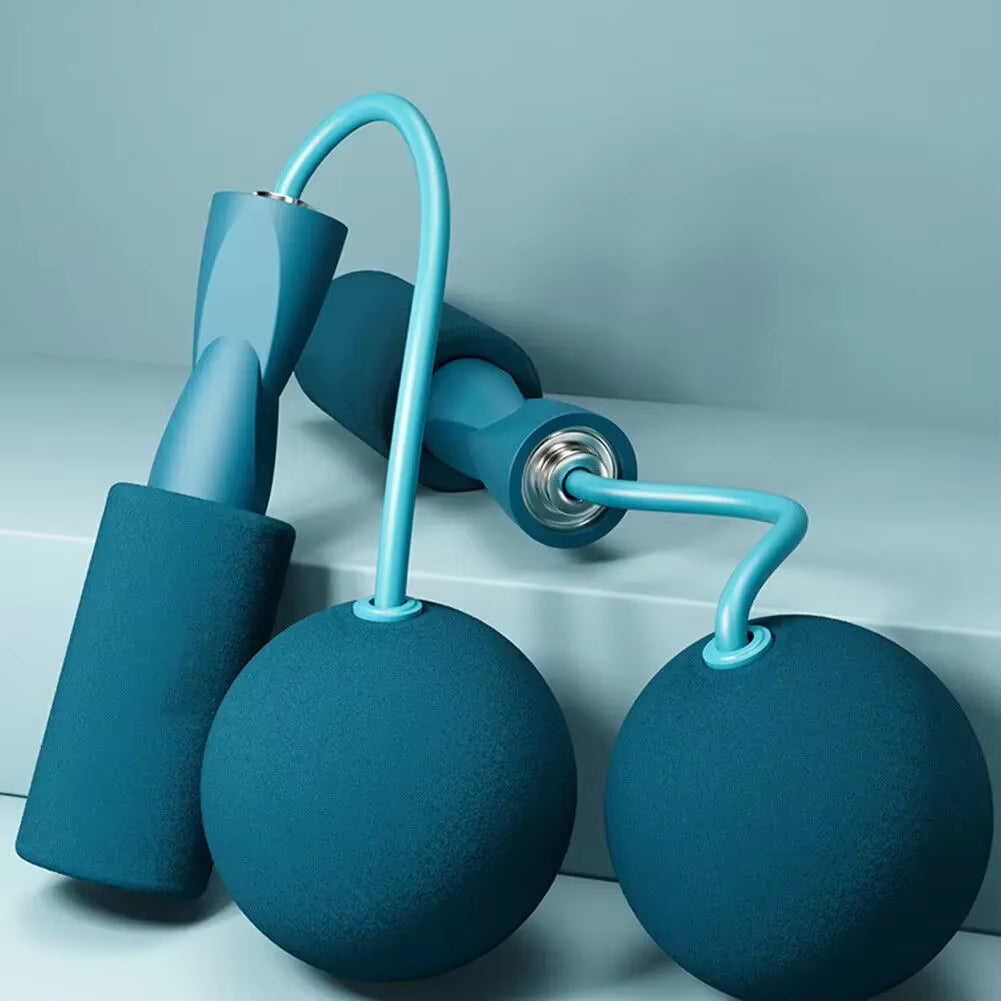 With Heavy Ball Cordless Skipping Rope Yoga Boxing Sports and Fitness Training Aerobics Portable Fast Jump Rope for Woman，Man