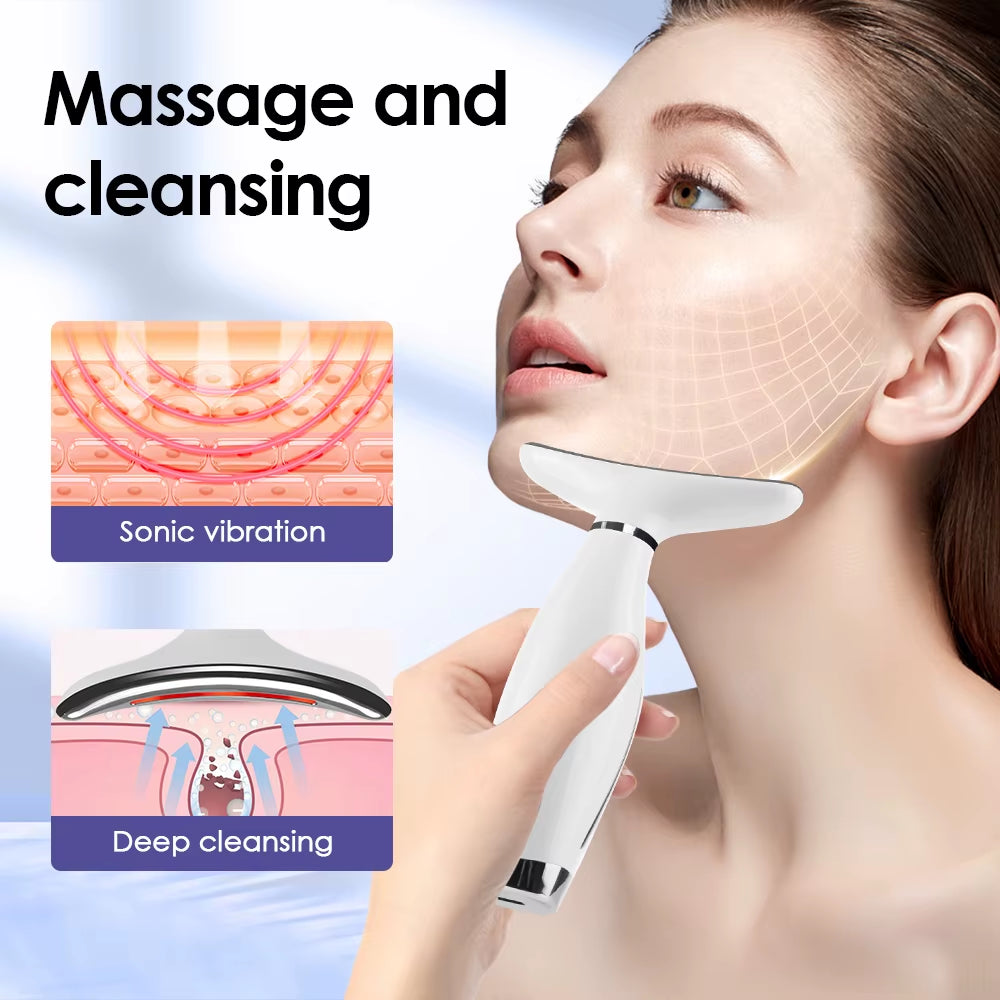 Neck Facial Lifting Device LED Light Skin Tightening anti Wrinkle Face Massager Double Chin Remover Skin Care Beauty Tool