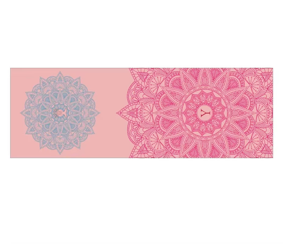 Hot Yoga Mat Towel 185*63Cm Printed Yoga Towel Non Slip Fitness Workout Mat Cover for Pilates Gym Yoga Blankets