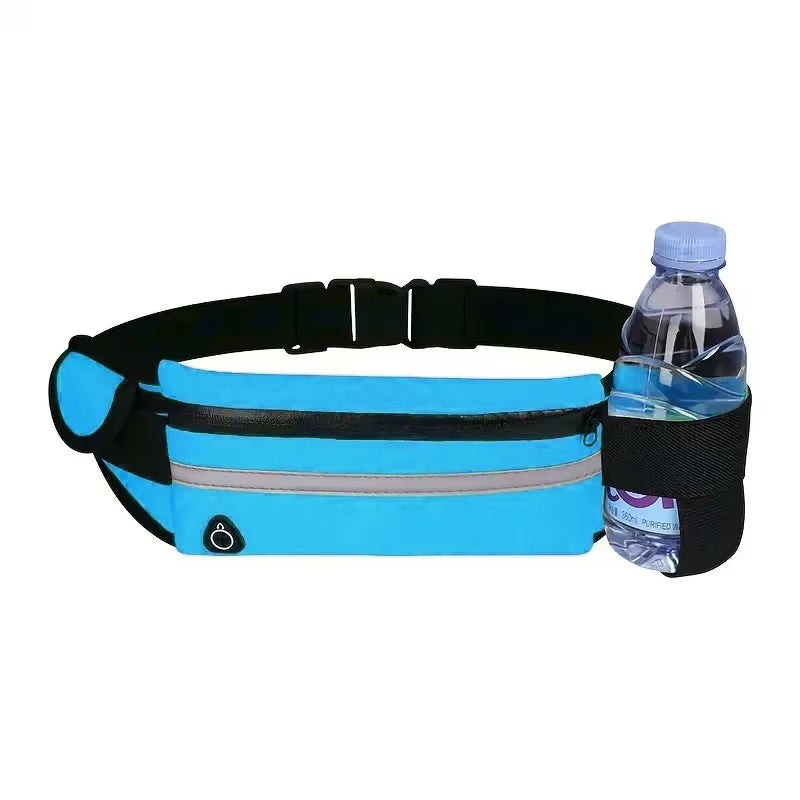 Outdoor Riding Running Waist Bag Marathon Running Bag Men Women Fitness with Water Bottle Waterproof Phone Sport Belt Waist Bags