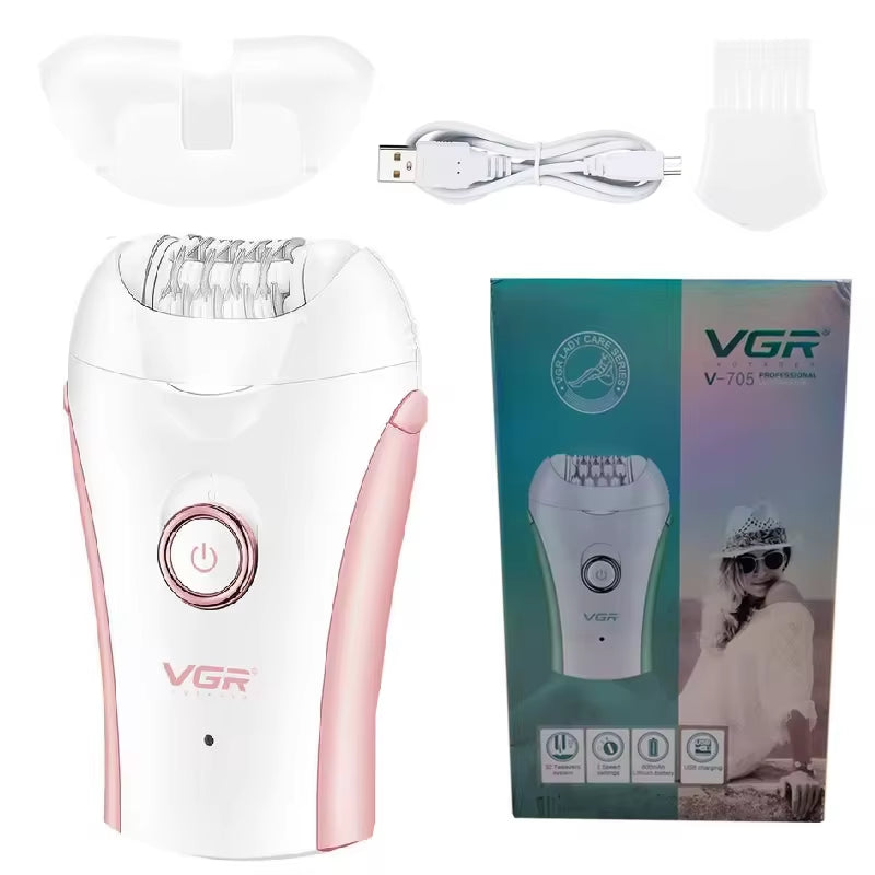 Electric Women Epilator Female Shaver Leg Body Hair Removal Lip Chin Depilatory Lady Bikini Trimmer Facial Hair Remover Set