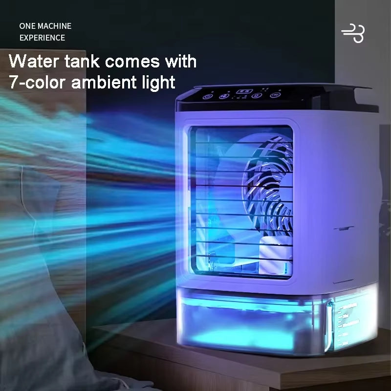 New Xiaomi Mini Atomizing Cooling Fan Desktop Atomizing Spray Fan Portable Humidification Air Conditioning Electric Fan Outdoor