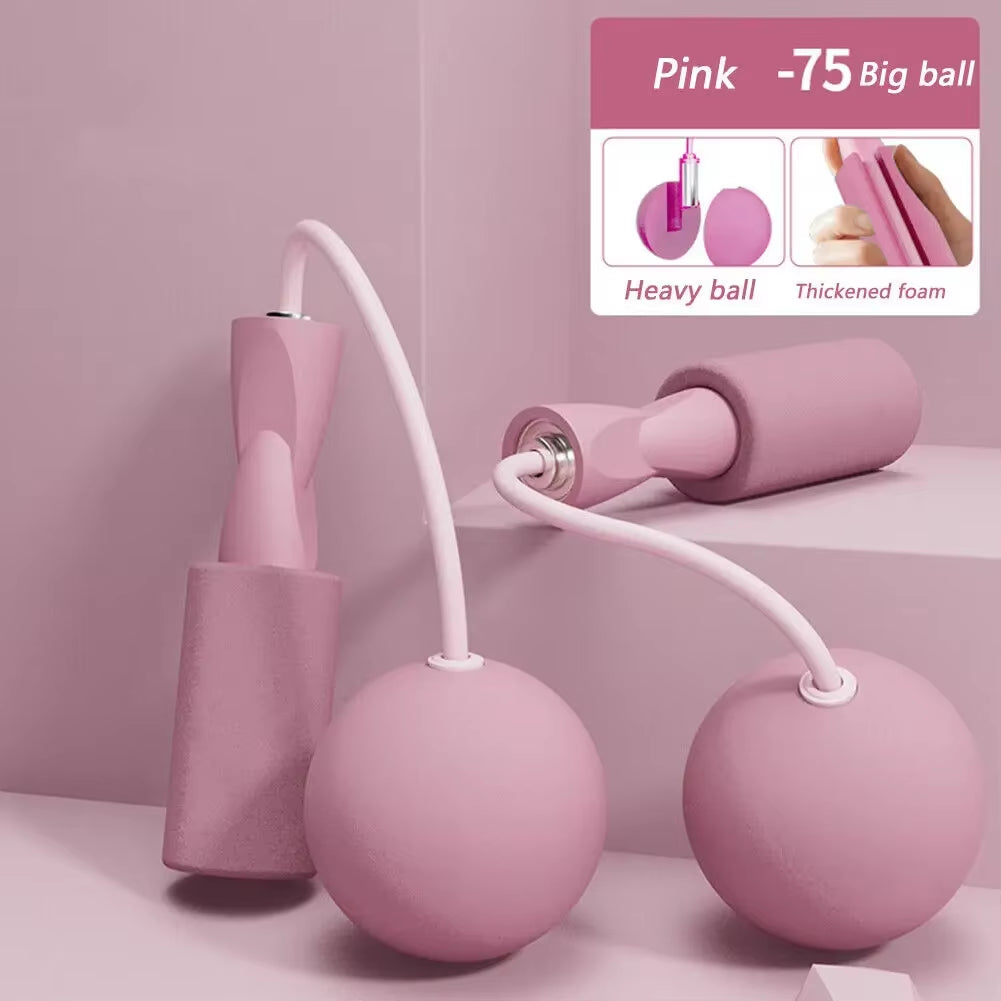 With Heavy Ball Cordless Skipping Rope Yoga Boxing Sports and Fitness Training Aerobics Portable Fast Jump Rope for Woman，Man