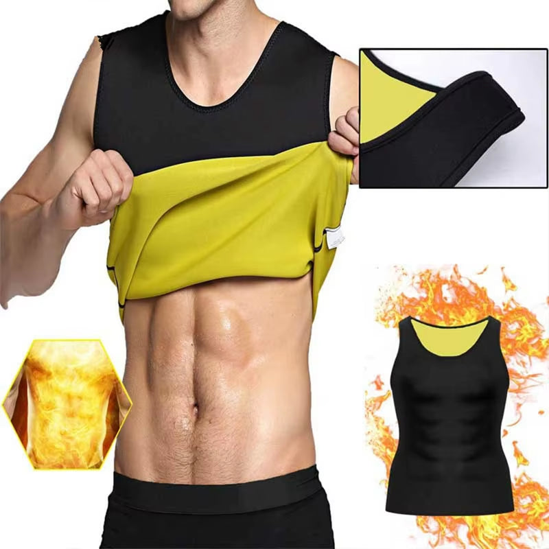 Men'S Slimming Body Shaper Modeling Vest Belt Belly Men Reducing Shaperwear Fat Burning Loss Weight Waist Trainer Sweat Corset