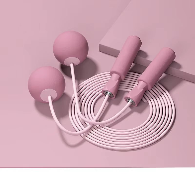 With Heavy Ball Cordless Skipping Rope Yoga Boxing Sports and Fitness Training Aerobics Portable Fast Jump Rope for Woman，Man