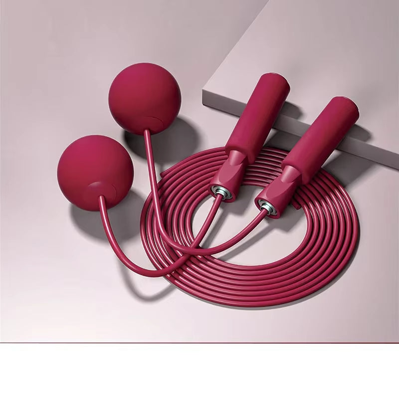 With Heavy Ball Cordless Skipping Rope Yoga Boxing Sports and Fitness Training Aerobics Portable Fast Jump Rope for Woman，Man