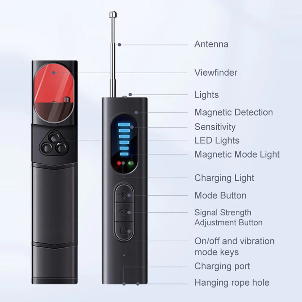 Hidden Camera Detector for Hidden Camera T15 anti Spy Detector Professional GPS Wiretapping Search Devices Security Protection