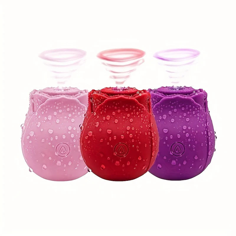Powerful Sucking-Rose Vibrator Toy for Women Vacuum Stimulator Oral Nipple Clit Sucker Female Sex Toys Goods for Female Adults