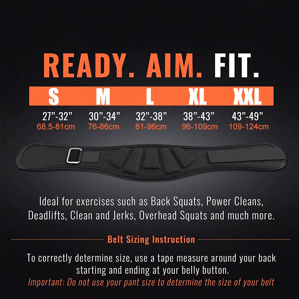 1Pcs Sports Weight Lifting Belts for Men Women - Weight Lifting Core & Lower Back Support Workout Waist Belt for Fitness