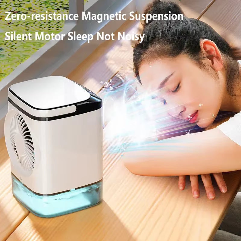 New Xiaomi Mini Atomizing Cooling Fan Desktop Atomizing Spray Fan Portable Humidification Air Conditioning Electric Fan Outdoor