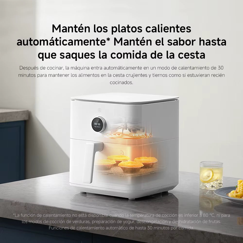 Official |  Smart Air Fryer 6.5L，6.5 L Capacity，High Temperature Resistant Metal Interior，Dishwasher Safe