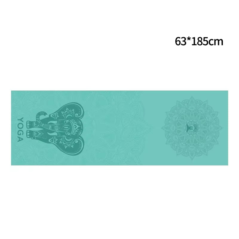Hot Yoga Mat Towel 185*63Cm Printed Yoga Towel Non Slip Fitness Workout Mat Cover for Pilates Gym Yoga Blankets