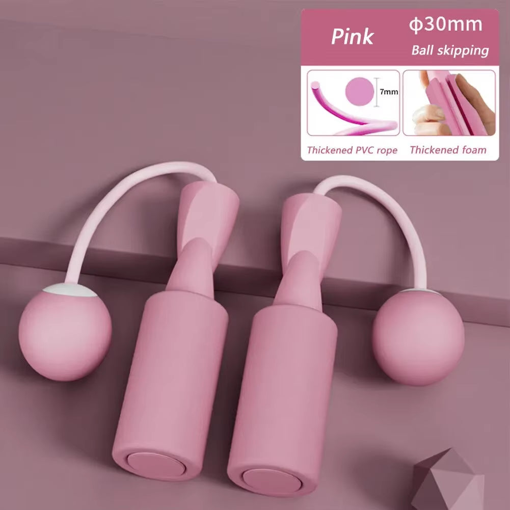 With Heavy Ball Cordless Skipping Rope Yoga Boxing Sports and Fitness Training Aerobics Portable Fast Jump Rope for Woman，Man